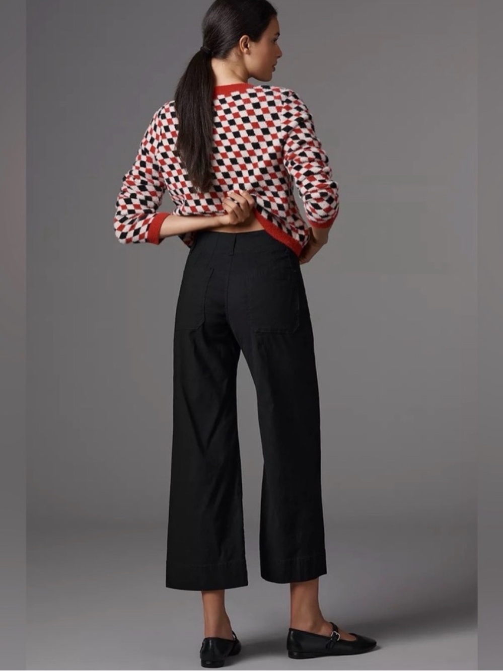 MAEVE The Colette Magic Fabric Crop Wide-Leg Pants
Black Size 32 - Picture 2 of 9